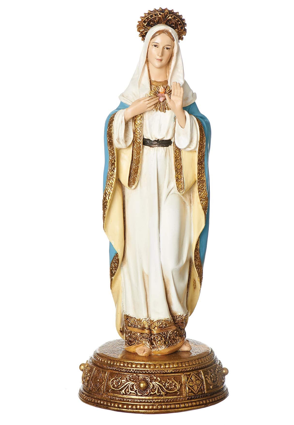 Joseph's Studio by Roman - 10.38" H Immaculate Heart of Mary Figure, Heavenly Protectors, Religious Home Decor, Devout Gift,