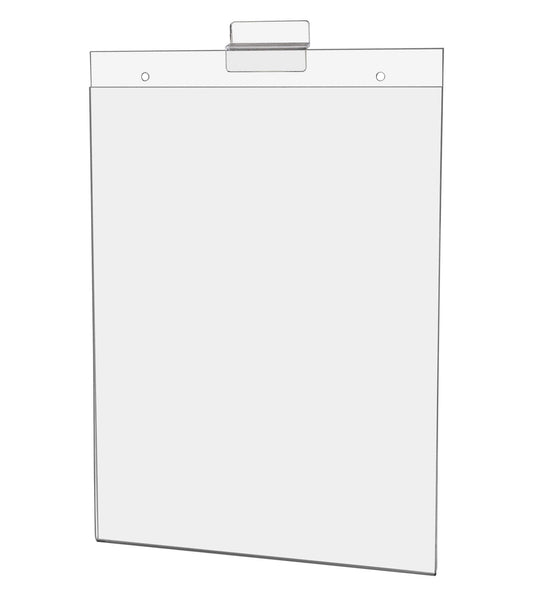 Marketing Holders Slatwall Acrylic Sign Holder Vertical 8 1/2" x 11"