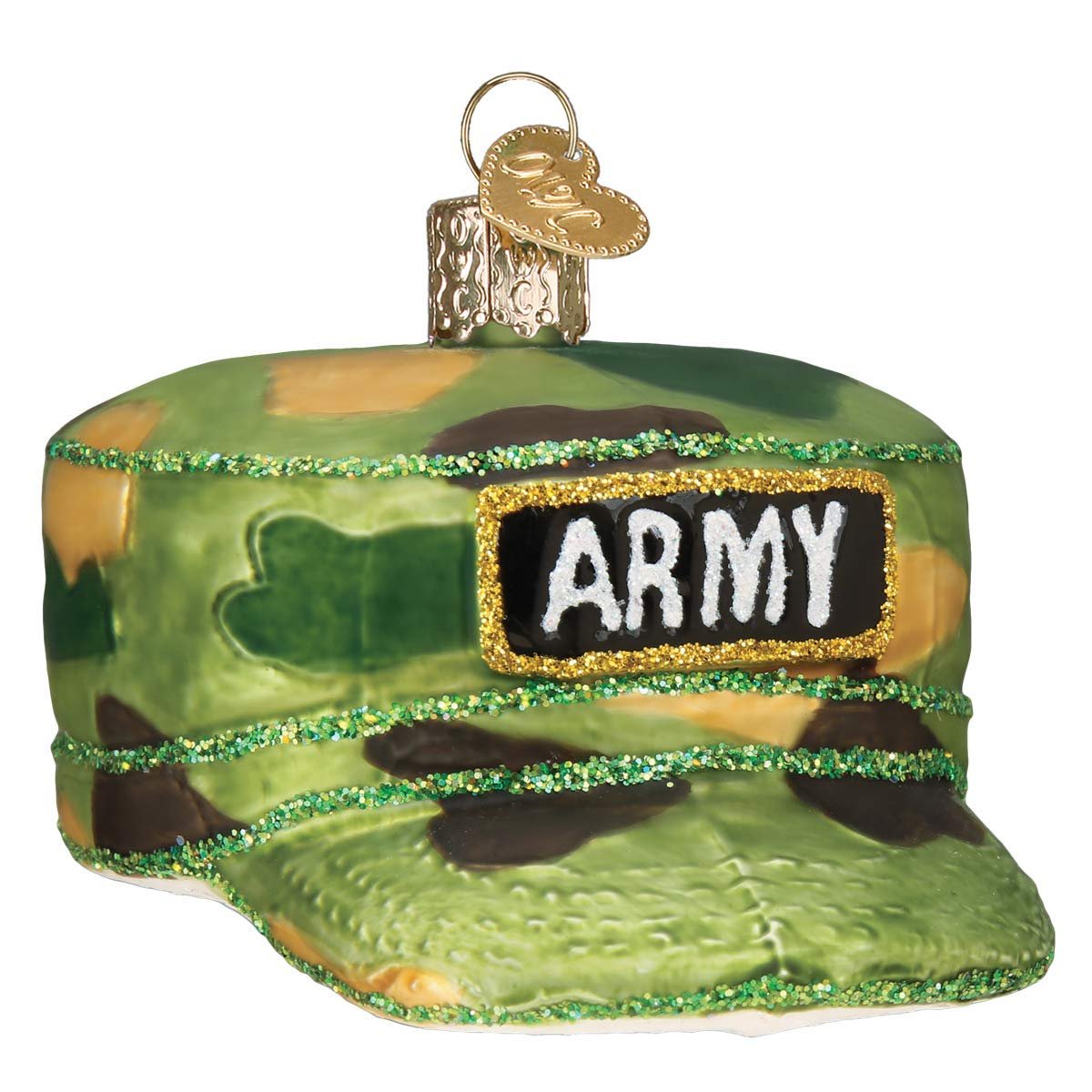 Old World Christmas Military Cap Glass Blown Ornaments for Christmas Tree