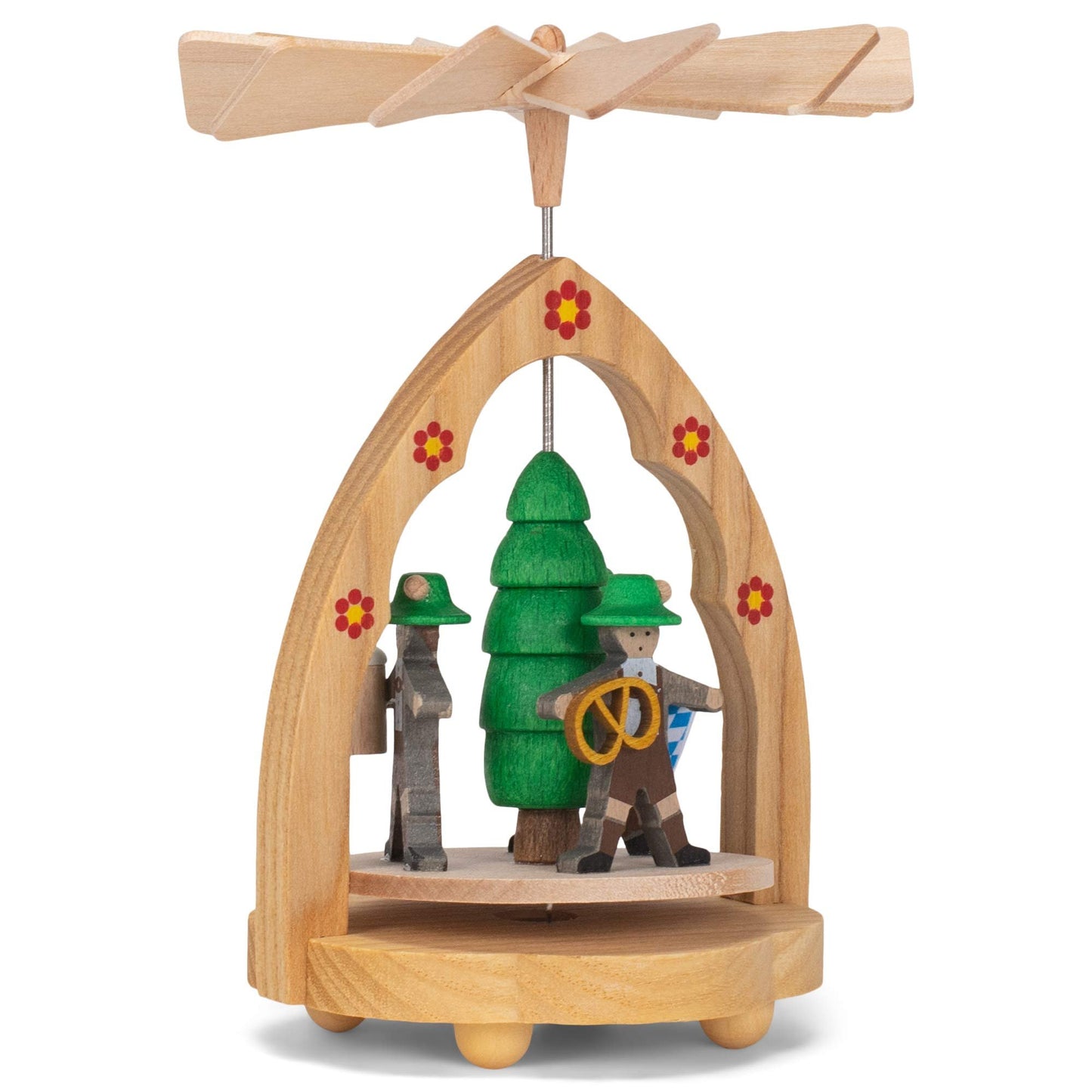 Alexander Taron 1727 Richard Glaesser Mini Pyramid-Bavarians-4.5" H W x 3" D, Brown
