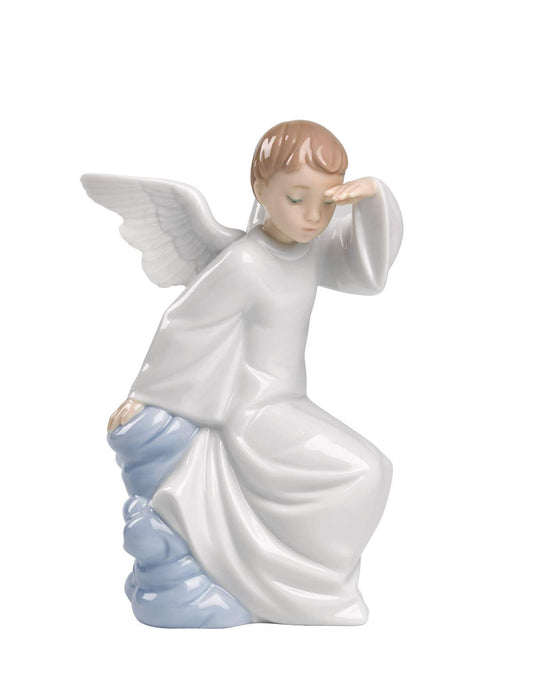 YuanKanJu Sudopo Nao Porcelain by Lladro Watching Over You (Guardian Angel) 2001597