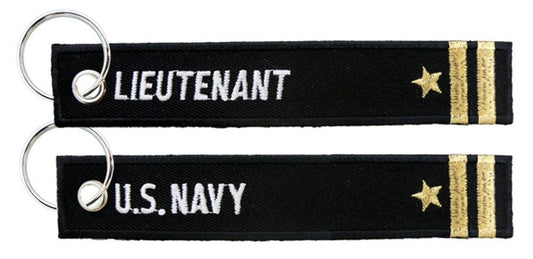 EAGLE CREST U.S. Navy Lieutenant Keychain - Black - Dark - Unisex-Adults, Men (Sports Interest)