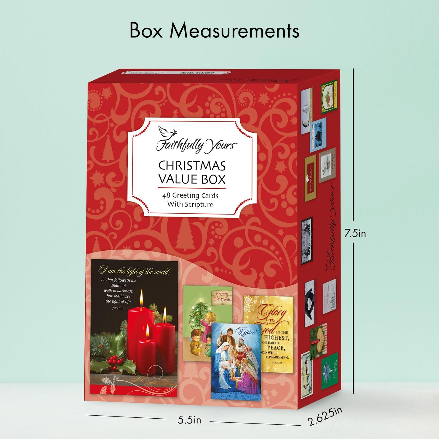 Designer Greetings Faithfully Yours Boxed Holiday Assortment Cards