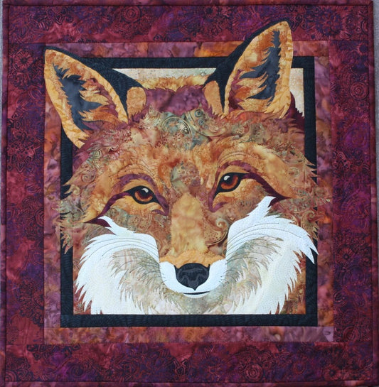 PLESIU Red Fox Wildlife Toni Whitney Fusible Applique Quilting Quilt Pattern