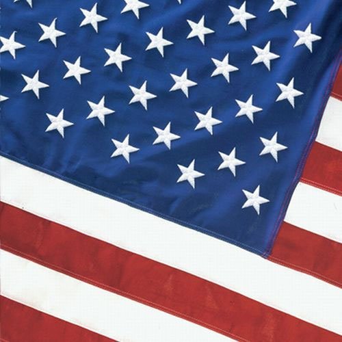 Eder Flag – Poly-Max Outdoor U.S. Flag - Proudly Made in The USA - Extremely Durable - Reinforced Fly Stitching - Heavy-Duty Duck Cloth Headers - Quality Craftsmanship (5x9.5 Foot)