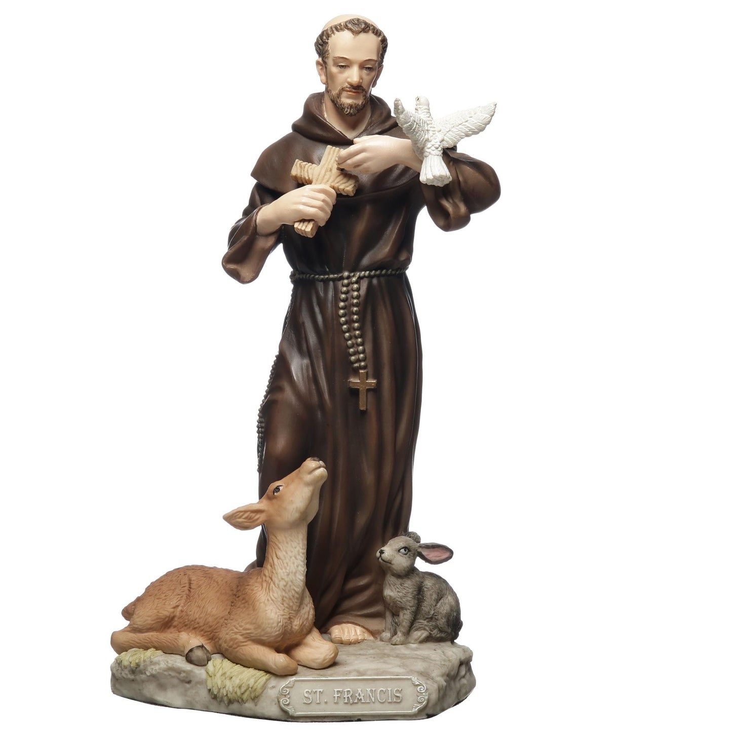 Veronese Design 6 1/8 Inch Saint Francis of Assisi Polyresin Hand Painted Religious Collectible Figurine Sculpture