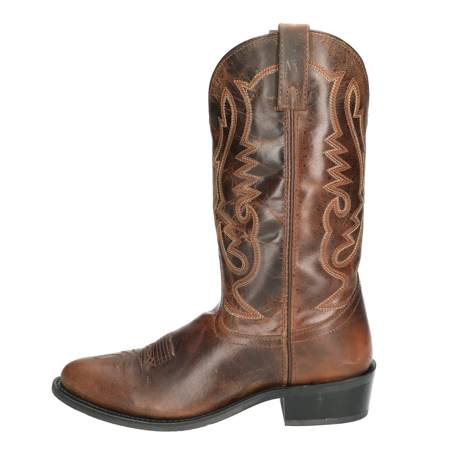 Smoky Men'sDenver 12" Brown Leather Western Cowboy Boot