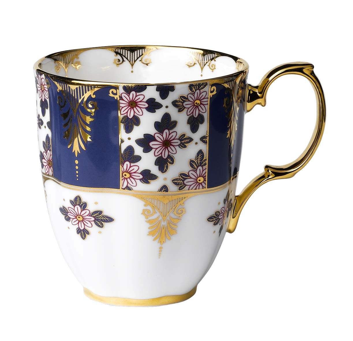 Royal Albert 100 Years 1900 Regency Mug & 20cm Plate, Blue, Fine Bone China