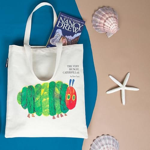 The Very Hungry Caterpillar Tote Bag with Inner Pocket - World of Eric Carle Gift for Book Lovers