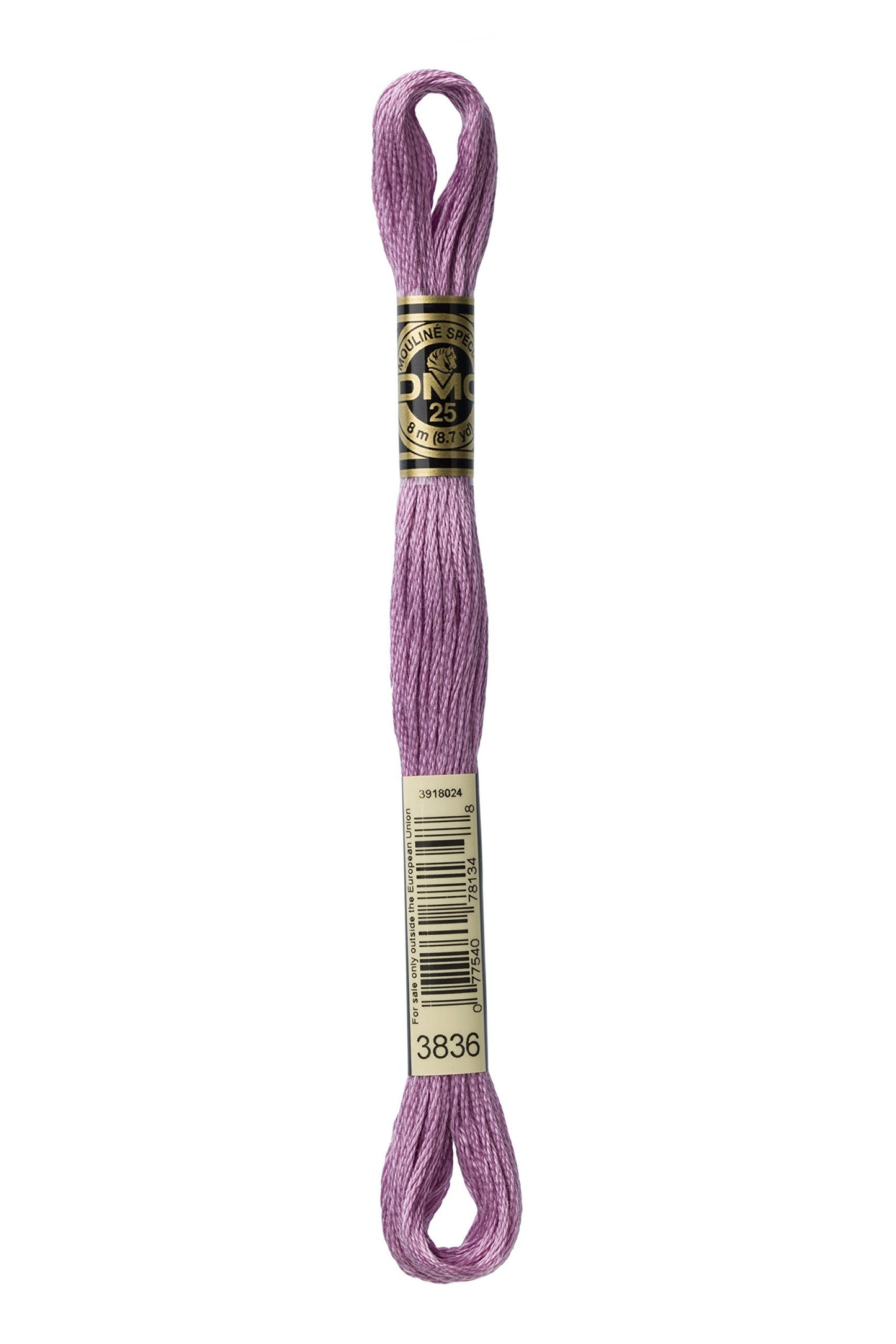 DMC Thread 6-Strand Embroidery Cotton 8.7 Yards Light Grape 117-3836 (12-Pack)