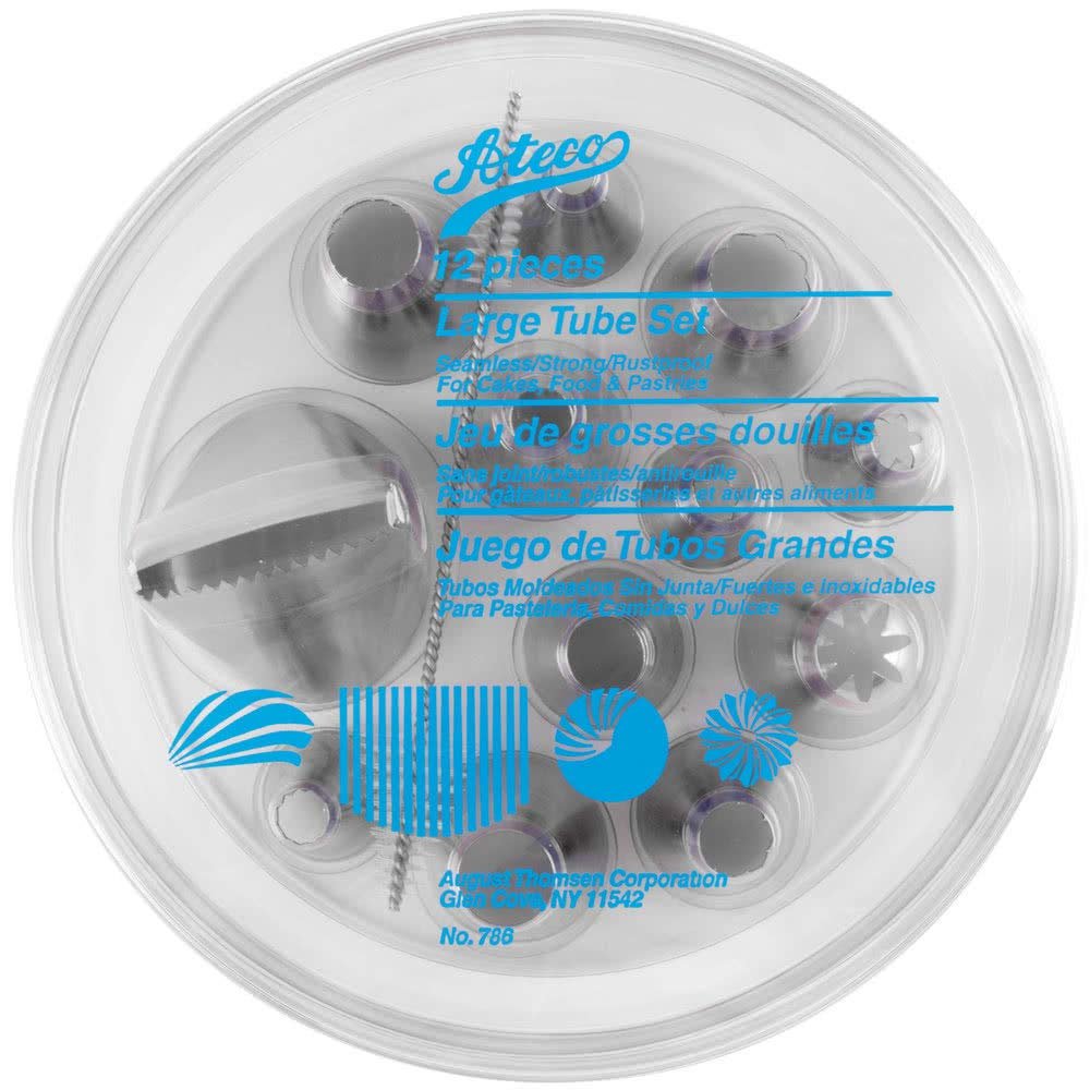 Ateco Jumbo Tip Set , Silver