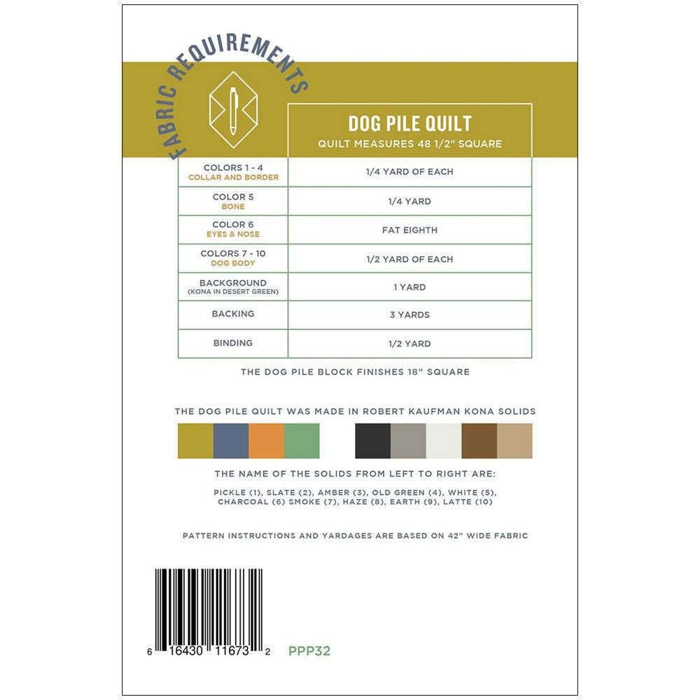 Lindsey Neill Dog Pile Quilt Pattern, Multi