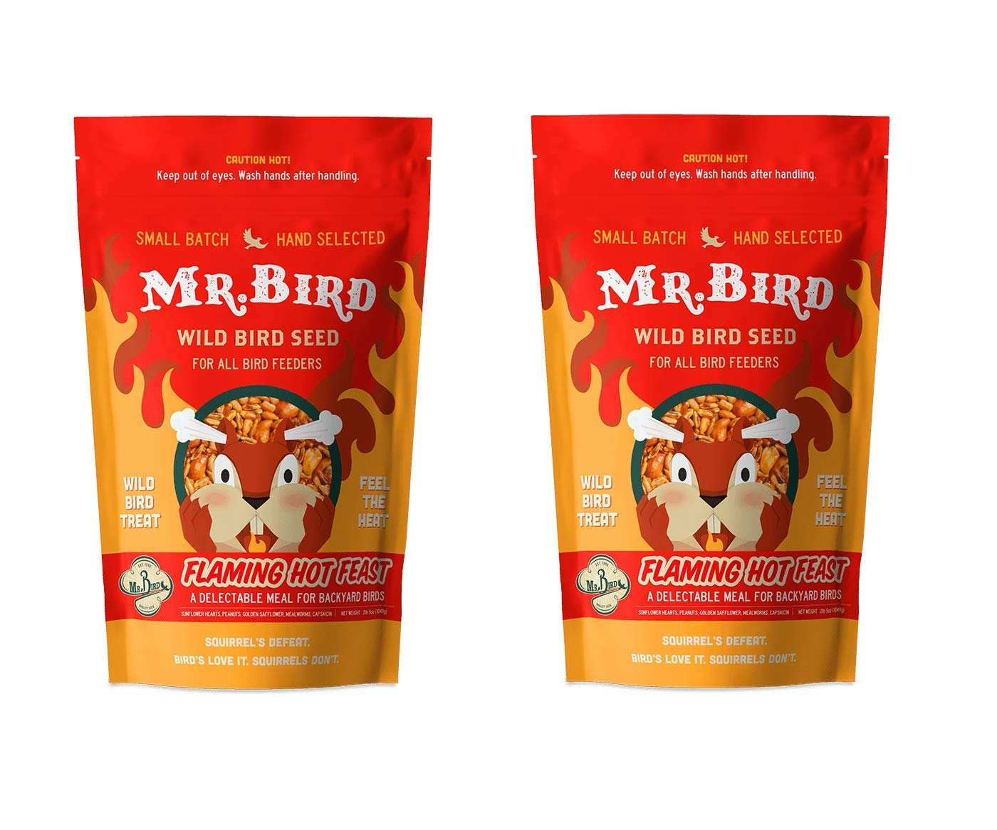 Mr. Bird 2-Pack Flaming Hot Feast Small Loose Seed Bag 2 lbs.
