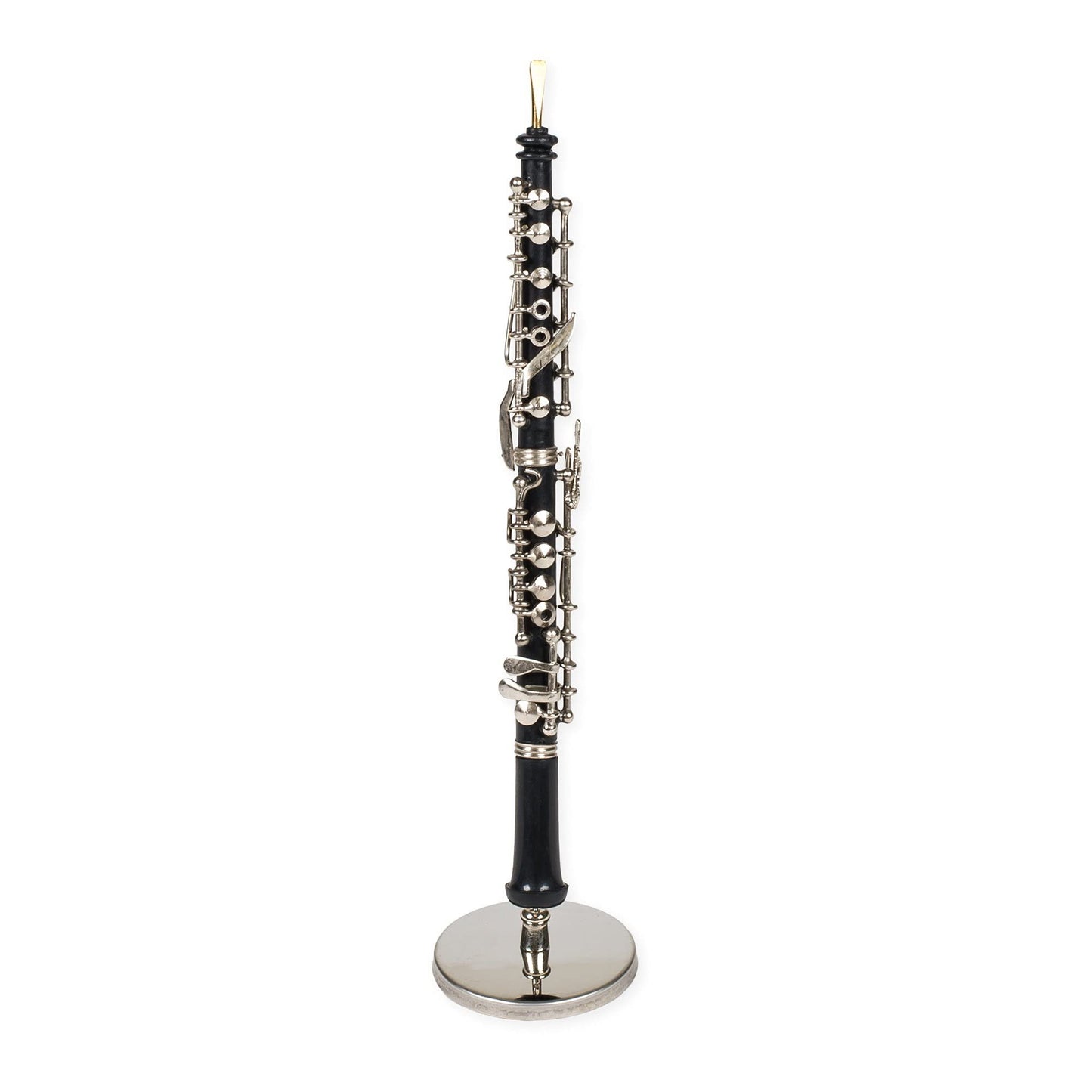 Broadway Gift Co. Oboe Miniature Replica Black and Gold Tone 1 x 6.25 Resin Tabletop Figurine
