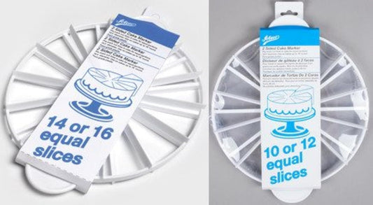 Ateco Set of 2 Cake Portion Markers: 10 or 12 Slices + 14 or 16 Slices