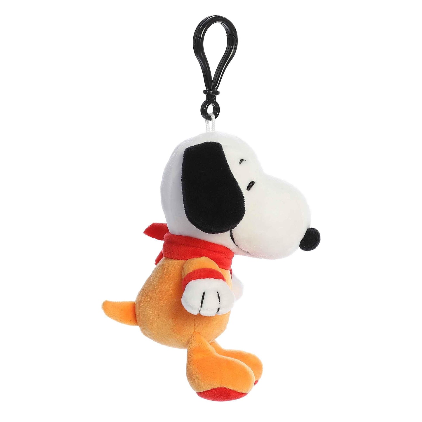 Aurora® Timeless Peanuts® Astronaut Snoopy Clip-On Stuffed Animal - Classic Characters - Lasting Memories - Orange 5 Inches