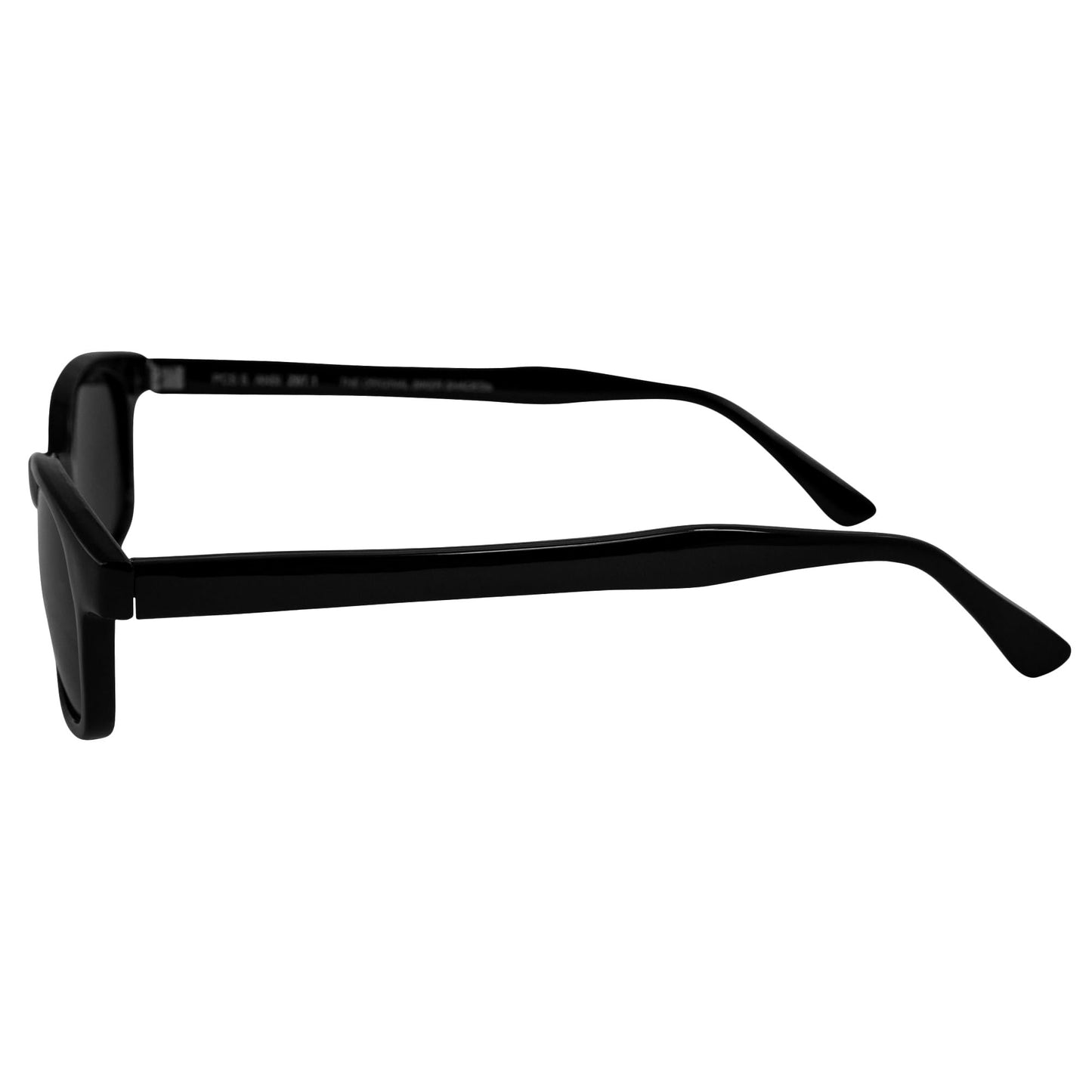 2 Pairs of Pacific Coast Sunglasses X-KD's Biker Sunglasses Black Frames with Clear & Smoke Lenses for Day & Night Protection