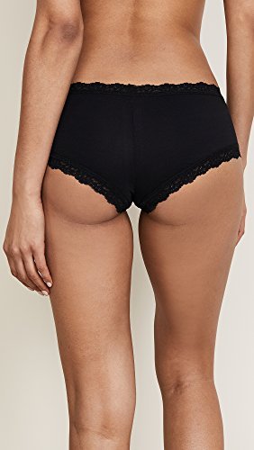 hanky panky Women's Organic Cotton Boyshort W/Lace