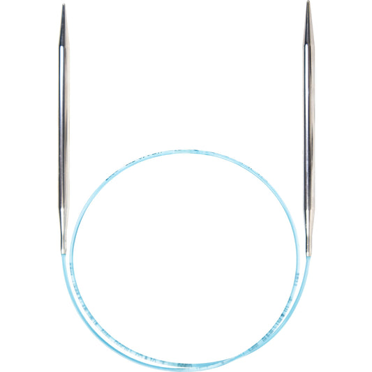 skacel by addi Circular Knitting Needles, 40 Inch (100 cm) Rocket Round Brass Knitting Needle Pair with Nylon Cord, 4.5 mm (US Size 7)