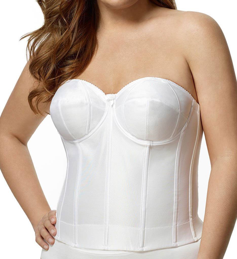 Elila Women's 6421 Long Strapless Longline Underwire Bra