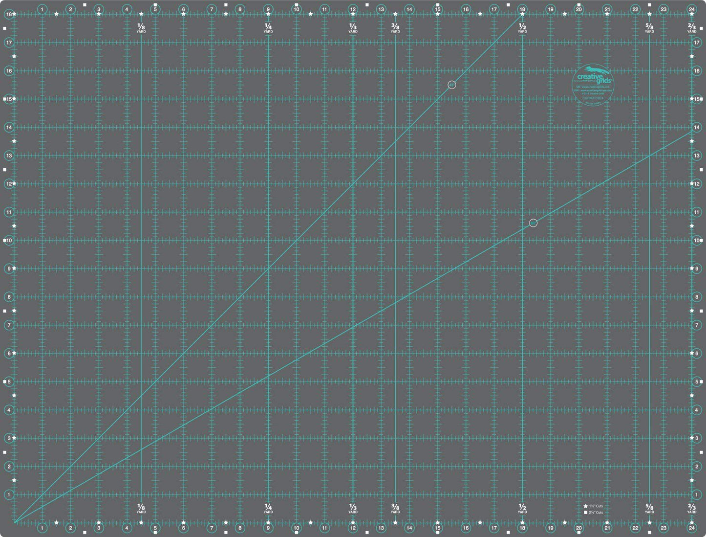 Creative Grids Mat Self Healing Double Sided 18 x 24