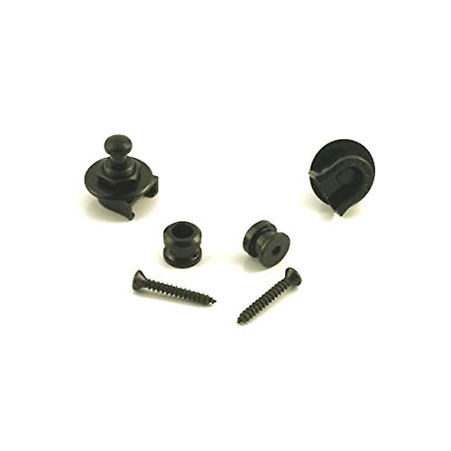 Grover Quick-Release Guitar Strap Locks 1 Pair Black GP800B
