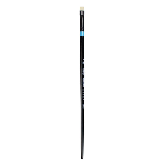 Princeton Artist Brush Co. Aspen Series 6500 - Long Handled Short Bright Size 4 - Single Synthetic Oil and Acrylic Paint Brush for Painting on Canvas and Board
