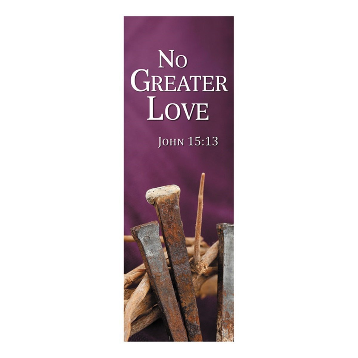Celebration Banners New Life Series Church Banner for Lent and Easter - No Greater Love