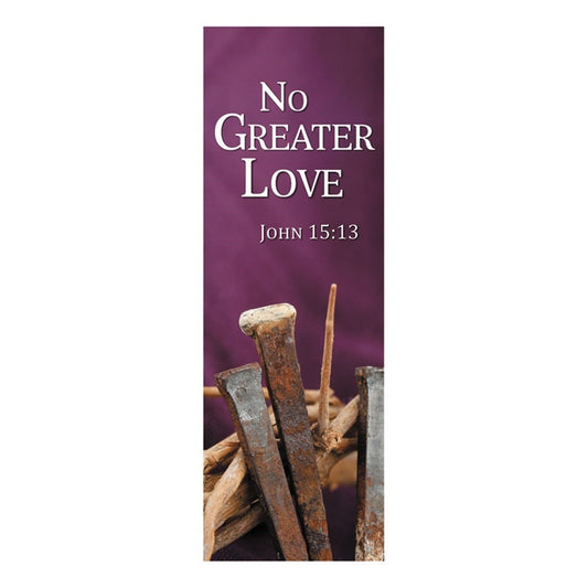Celebration Banners New Life Series Church Banner for Lent and Easter - No Greater Love