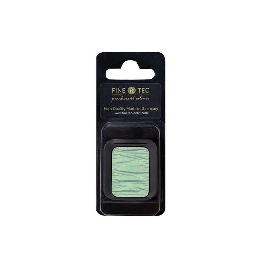 Finetec Pearlescent Watercolor Pan Refill, Metallic Emerald (F0674)