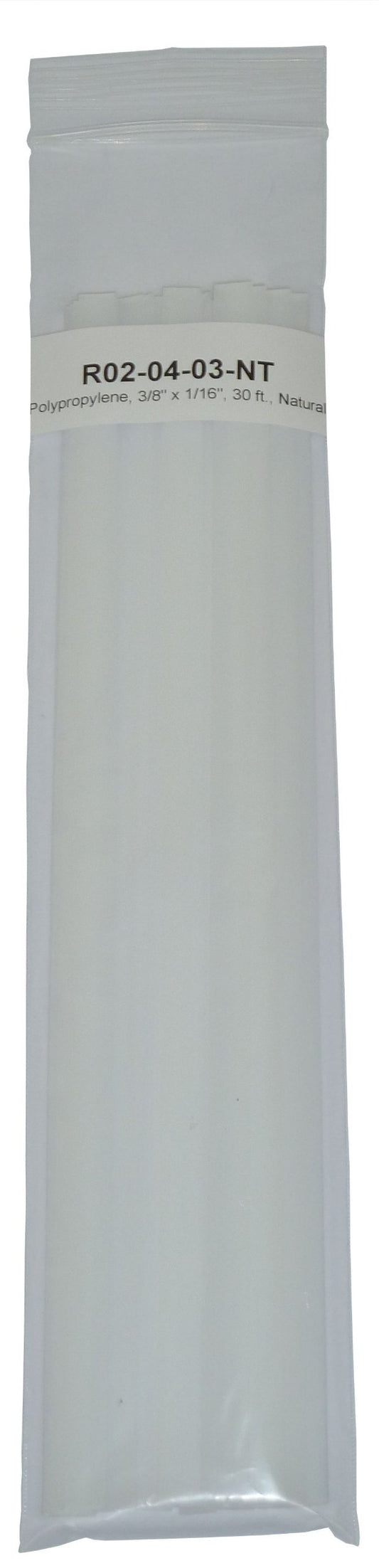 Polypropylene (PP) Plastic Welding Rod, 3/8 in. x 1/16 in. Ribbon, 30 ft, Natural