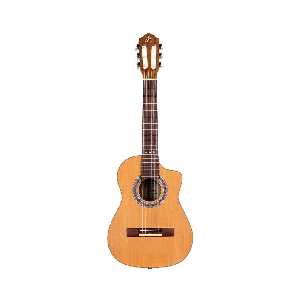 Ortega Guitars Requinto Series Pro 6 String Acoustic-Electric Guitar, Right (RQ39E)
