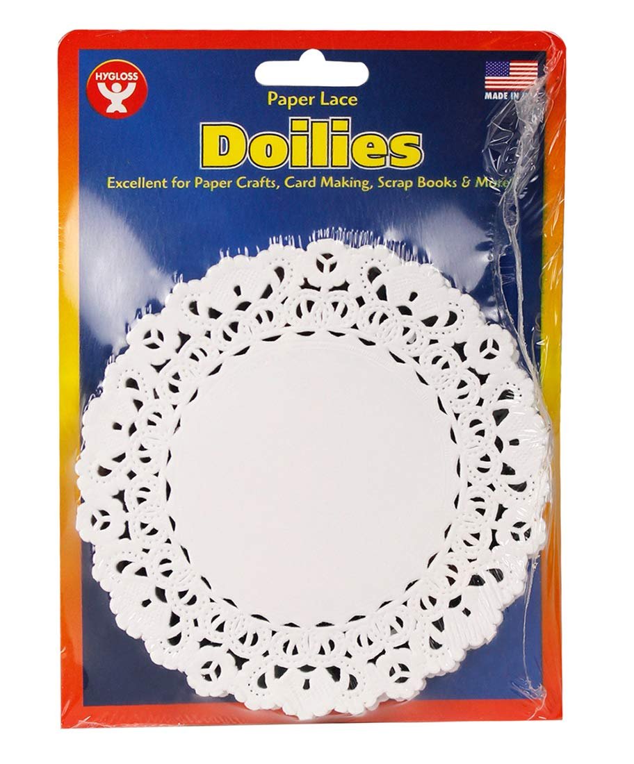 Hygloss Round Paper Doilies - 100 Pcs. 10-Inch - Decorative White Lace Doilies - Disposable and Food Grade Safe
