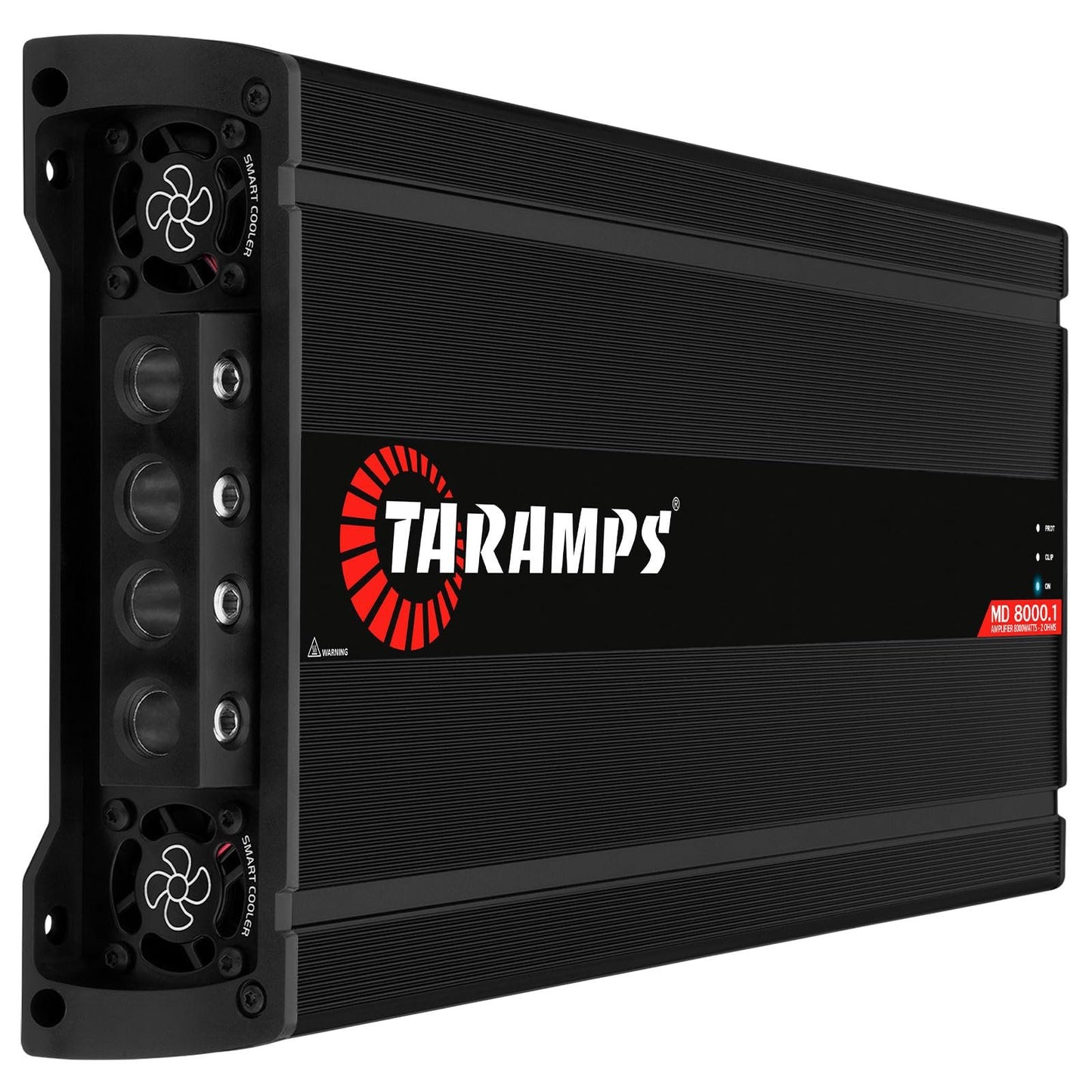 Taramps MD 8000.1 Monoblock Amplifier 2 Ohms 8000 Watts Rms 1 Channel Powerful Full Range Amp Car Audio System, Dual Input Crossover Bass Boost Class D