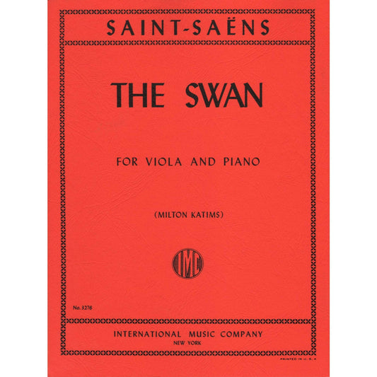 Saint-Saens, Camille - The Swan(from Carnival of the Animals) For Viola and Piano Edited by Milton Katims Published by I [Sheet music] [Sheet music] [Sheet music] [Sheet music] [Sheet music] [Sheet music] [Sheet music] [Sheet music] [Sheet music]