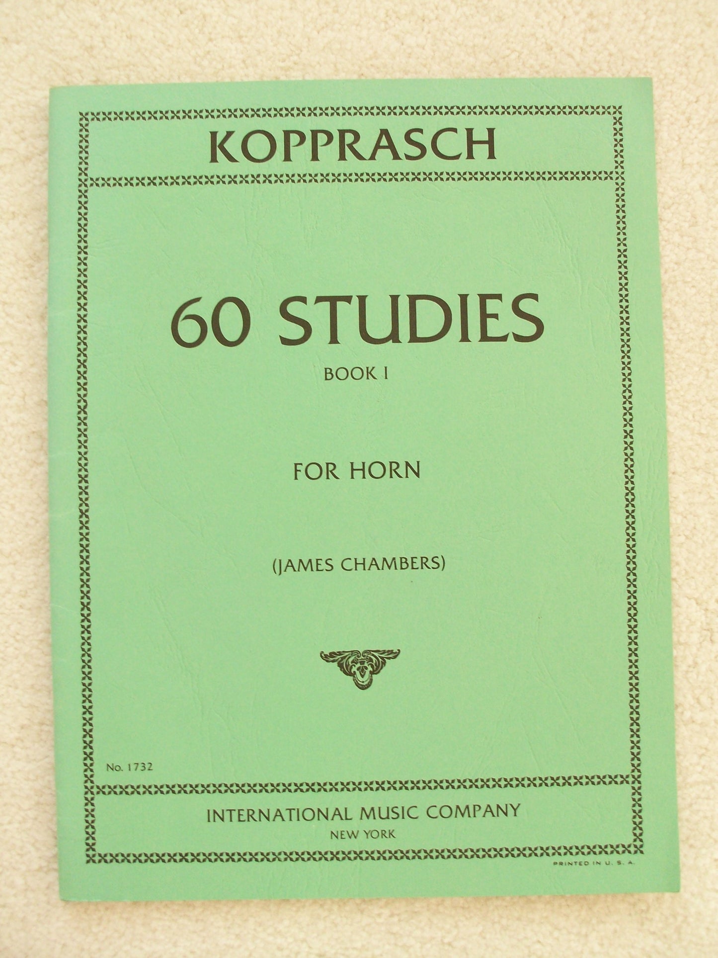 60 Studies for Horn Solo - Book I.