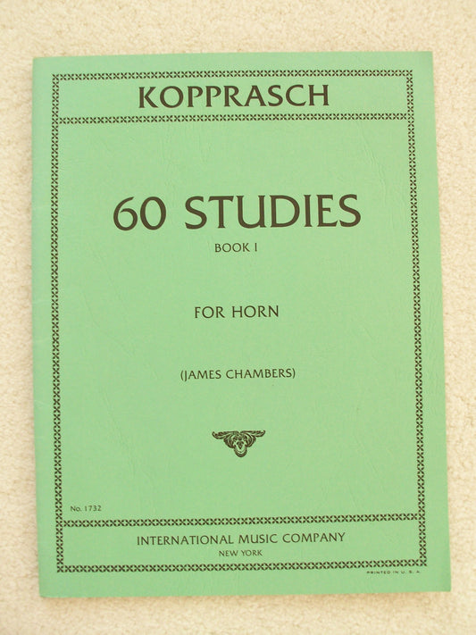 60 Studies for Horn Solo - Book I.