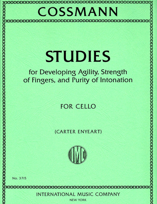 Cossman: Studies for Developing Agility... - Cello (International 3715)