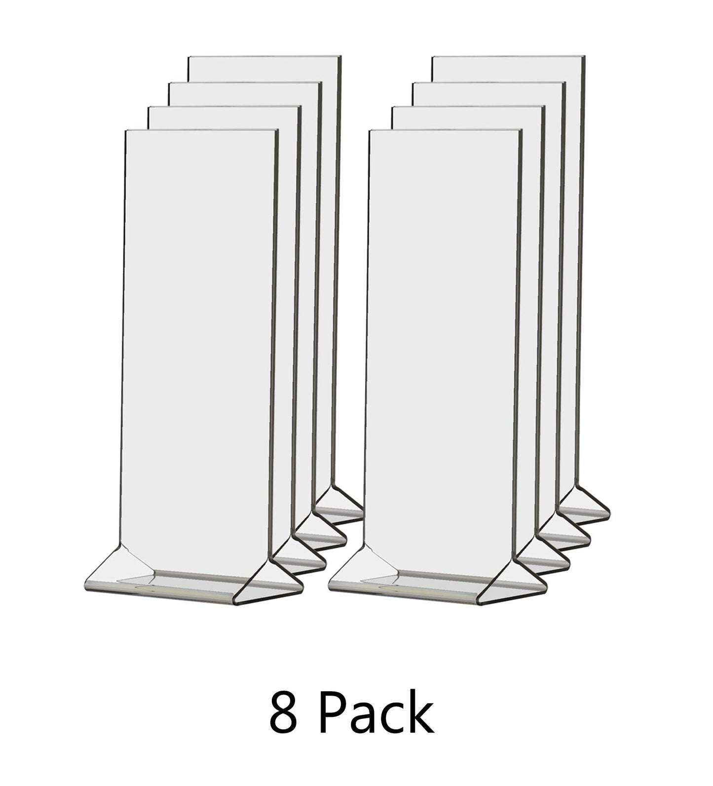 Counter Sign Holder Table Ad Frame Top Load Menu Promo POP Display Signage Stand Clear Acrylic