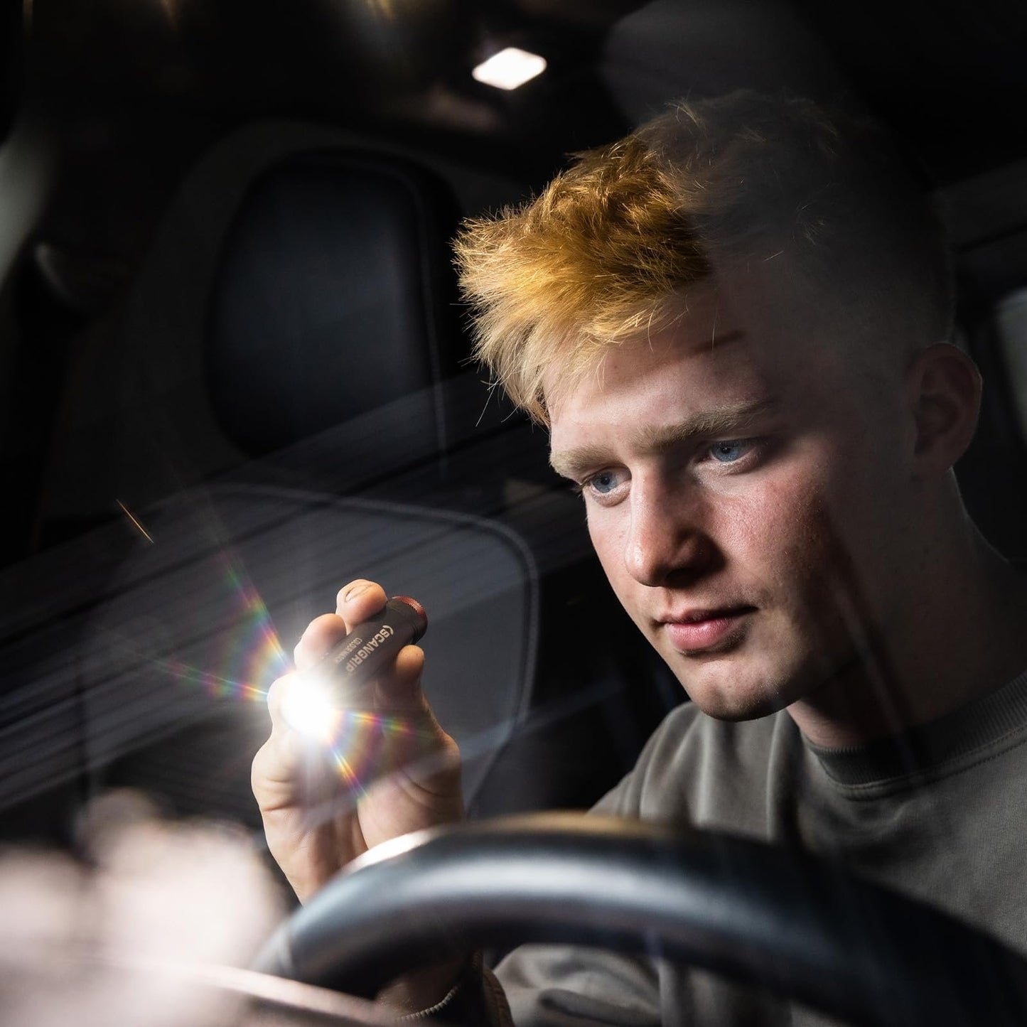 SCANGRIP UNIMATCH, Multifunctional LED Headlamp and Penlight in one with Stepless CCT for Adjustable Color Temperature, Rechargeable, Compact, Spotlight