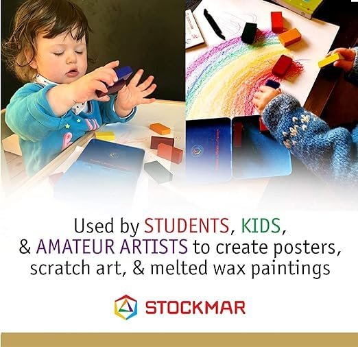 Stockmar Beeswax Stick Crayons 8 Supplementary Colors Tin