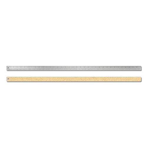 Alumicolor Flexible Stainless Steel Ruler w/Cork Back Value Pack