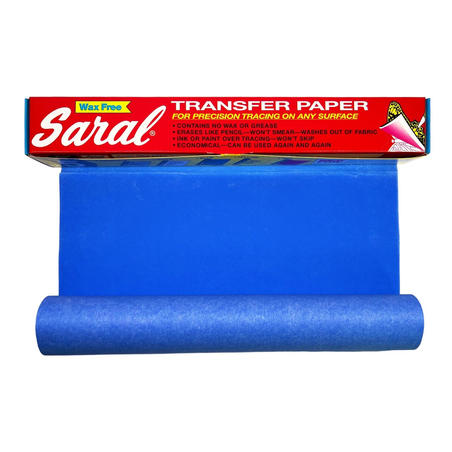 Saral Paper Corp Wax Free Transfer Tracing Paper - BLUE - 12 Inches x 12 Foot Roll