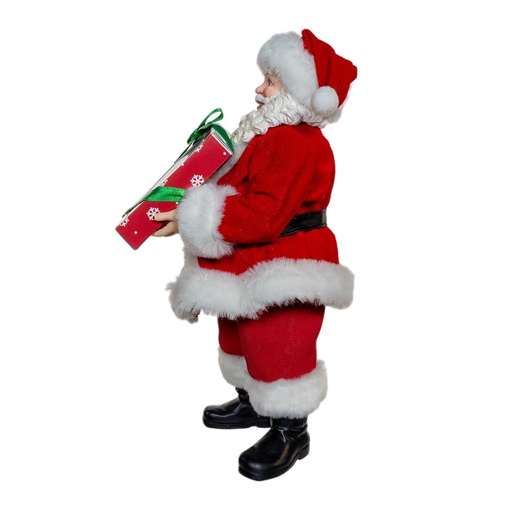 Kurt Adler 10.5-inch Fabriché™ Santa with Box of Donuts