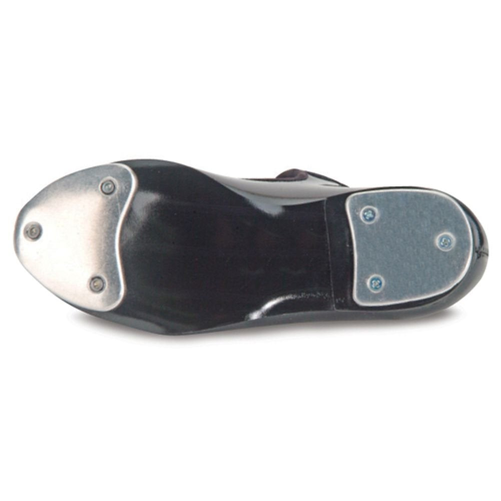 Danshuz Little Girls Black Patent Strap Tap Shoe Size 1