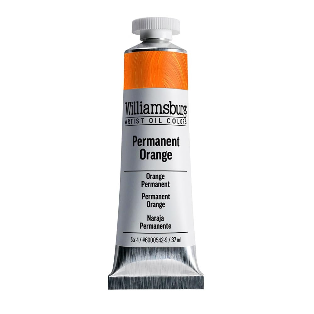 Williamsburg Artist Oil Colors by GOLDEN, Cadmium Red Vermilion, 150 ml tube, Professional Oil Paint, Opaque