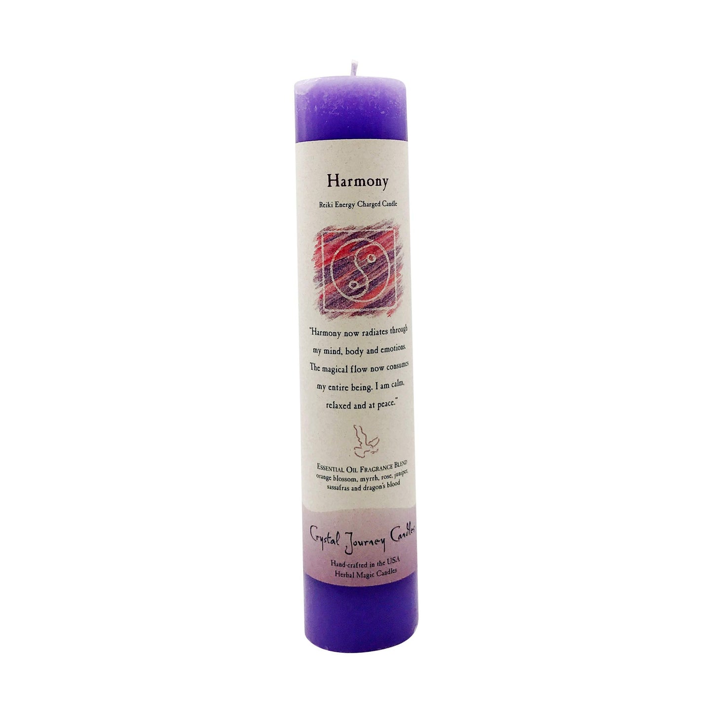 CRYSTAL JOURNEY Candle Pillar Harmony, 1 EA