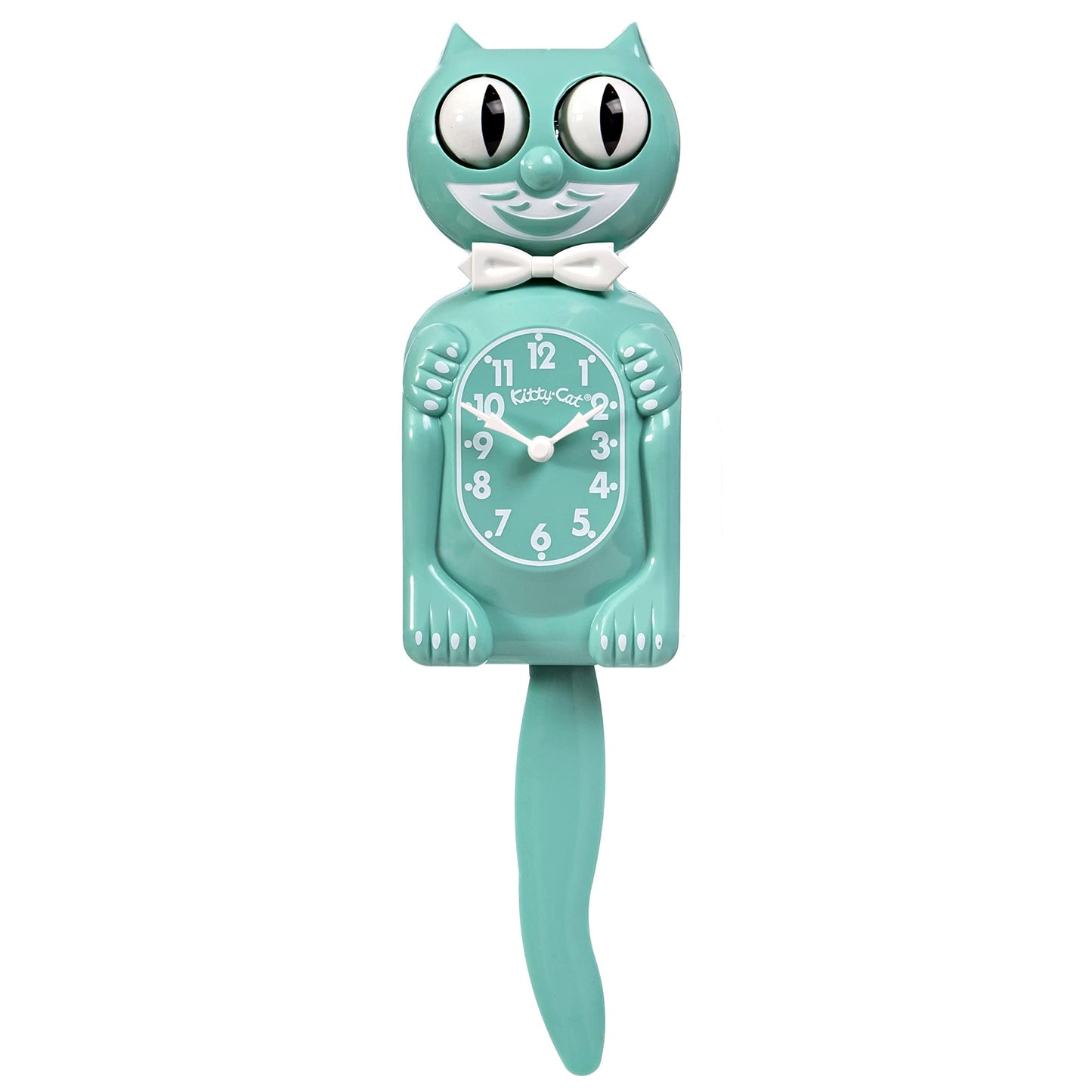 Ocean Waves Kitty-Cat Wall Clock