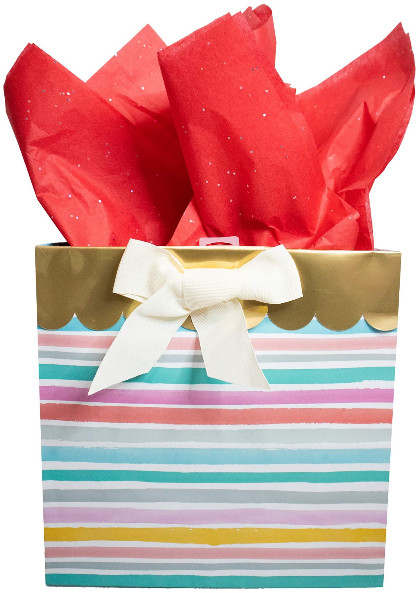 Made in USA 50-Sheet Gemstone Glitter Gift Tissue Paper Pack, 20x30