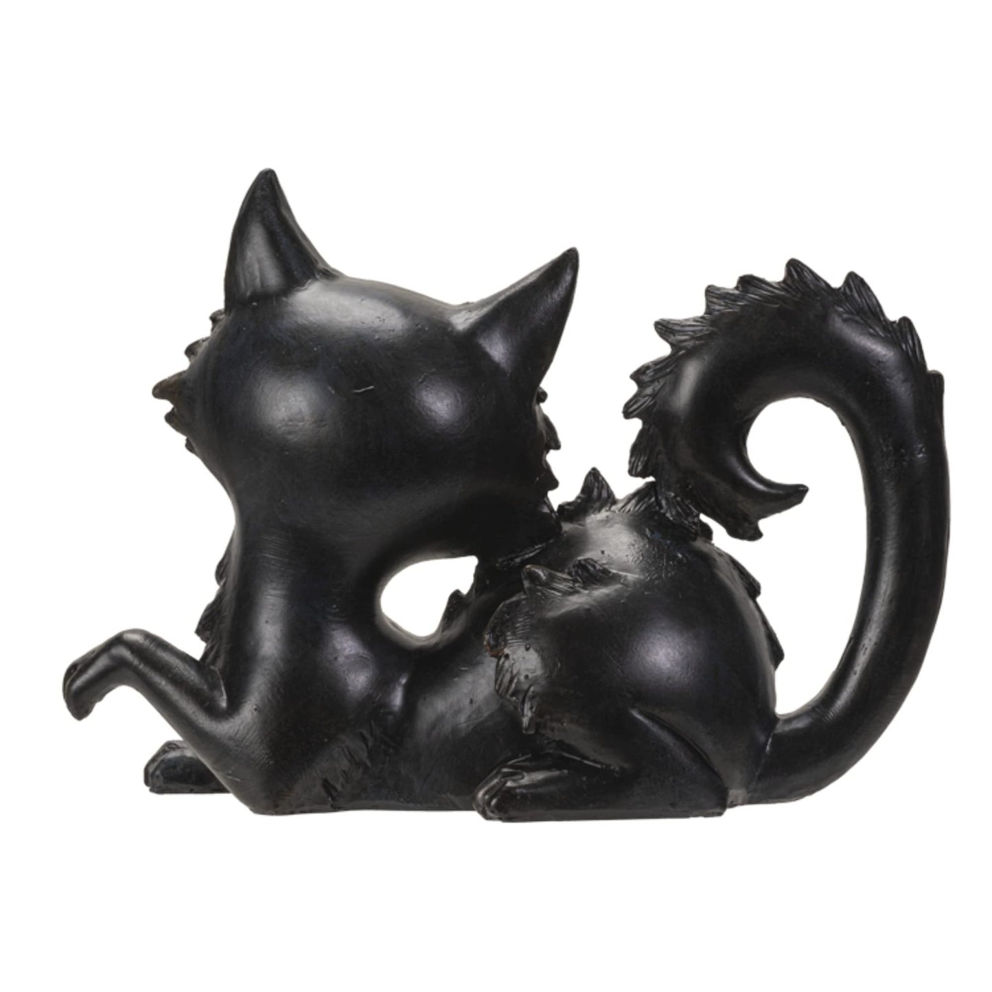 Pacific Giftware Black Cat Sitting Figurine, Spooky Collectible Polyresin Statue and Home Decoration, 8.27 Inches x 3.15 Inches x 5.91 Inches